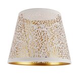 Abat - jour suspendu omabeta - motif de fleurs sculptes blanches - design moderne en fer - installation ...