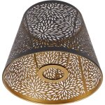Abat - jour tambour en m�tal omabeta - style arbre forestier ajour� - e27 - blanc - diam�tre 19cm