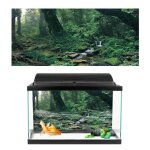 Omabeta affiche daquarium affiche de fond de r�servoir de poissons pvc adh�sif autocollant de d�coration ...