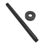 Omabeta bras de douche murale en acier inoxydable mat noir extension facile installation pour salle de ...