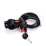 Omabeta câble de verrouillage de vélo câble de verrouillage antivol pour vélo avec clé pour équipement ... Omabeta câble de verrouillage de vélo câble de verrouillage antivol pour vélo avec clé pour équipement ...