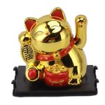 Statue - omabeta - chat porte - bonheur solaire - 2 pouces - plastique - d�coration int�rieure