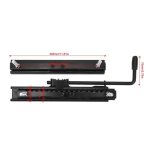 Glissire de sige - omabeta - 2 pices - acier - ajustable - confortable