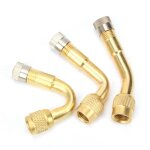 Prolongateur de valve de pneu - omabeta - laiton - 90° / 135° - 3 pièces - universel Prolongateur de valve de pneu - omabeta - laiton - 90° / 135° - 3 pièces - universel