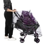 Omabeta housse de pluie landau 1pc pvc universel impermable bb poussette housse de pluie anti - poussire ...