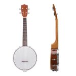 Omabeta instrument de musique ensemble de banjo à 4 cordes avec chiffon de nettoyage pour capodastre ... Omabeta instrument de musique ensemble de banjo à 4 cordes avec chiffon de nettoyage pour capodastre ...