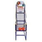 Jeu de basket portatif - omabeta - enfants - 125x68x35 cm - inclus 2 ballons - montage facile