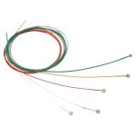 Corde de guitare lectrique - omabeta - 6 pices - acier plaqu - couleur rouge - toucher parfait