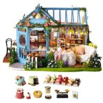 Maison de poup�e diy - omabeta - mini maison en bois - � assembler soi - m�me - 14 ans et plus - marron ...