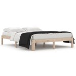 Cadre de lit - omabeta - m02335 - bois de pin massif - 140x190 cm - design contemporain Cadre de lit - omabeta - m02335 - bois de pin massif - 140x190 cm - design contemporain