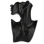 Omabeta mannequin d?affichage de bijoux collier support pour boucles doreilles t�te de mannequin buste ...