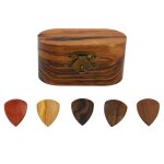 Omabeta mdiators de guitare avec tui bote  plectres de guitare en bois apparence douce tui  plectres ...