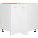 Armoire meuble d?angle - omabeta - blanc - 755x755x805 cm - bois massif - montage facile Armoire meuble d?angle - omabeta - blanc - 755x755x805 cm - bois massif - montage facile