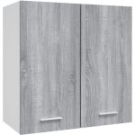Armoire suspendue - omabeta - sonoma gris - 60x31x60 cm - bois ding�nierie - meuble de cuisine