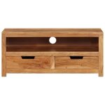 Omabeta meubles tv - meuble tv 88x35x40 cm bois dacacia massif - meubles haut de gamme - m23566