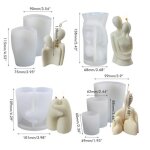 Moules  bougies - omabeta - portrait - silicone de qualit alimentaire - rutilisable - facile  dmouler ...