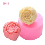 Moule en silicone - omabeta - 3pcs - forme de fleur - antiadhsif - cologique