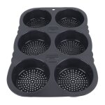 Omabeta moule de cuisson  6 cavits moule  pain  hamburger pliable et rutilisable  6 cavits rsistant ...