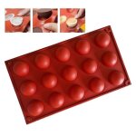Moule semi - sphérique - omabeta - 15 trous - silicone - résistant aux hautes températures - nettoyage ... Moule semi - sphérique - omabeta - 15 trous - silicone - résistant aux hautes températures - nettoyage ...
