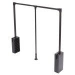 Omabeta penderie coulissante rglable - tringle robuste en aluminium pour dressing