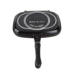 Po�le � griller - omabeta - double face - aluminium - poign�e anti - br�lure - 32x26 cm