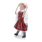 Omabeta modle de poupe robe rouge 1:12 poupe de maison poupe fille  jeux poupee fille en robe rouge ...