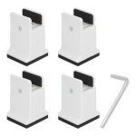 Rehausseurs de lit - omabeta - réglables - caoutchouc - 4 pièces - blanc Rehausseurs de lit - omabeta - réglables - caoutchouc - 4 pièces - blanc