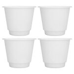 Omabeta rehausseurs de lit ronds 5 pouces (127 cm) - lot de 4 blancs rehausse - pieds robustes pour meubles ...