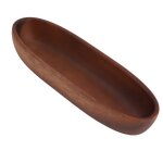 Omabeta saladier en bois bol  salade en bois polyvalent de grande capacit bol en forme de bateau en ...