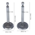 Omabeta soupape dadmission kit de soupape de moteur 2 ensembles tige dchappement dadmission en acier ...