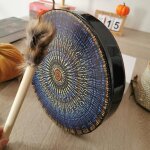 Omabeta tambour de feu chaman v�g�tarien tambour chamanique avec b�ton de tambour tambour de jardin piscine ...