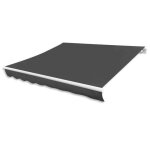 Toile dauvent - omabeta - hb01932 - anthracite - 281x246 cm - rsistance uv et intempries
