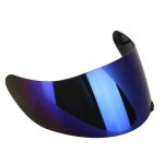 Omabeta visiere de casque de moto complet en verre de rechange pour agv k3sv k5 (bleu)