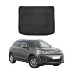 Omac tapis de coffre pour citroen c4 aircross 2012 - 2017 en caoutchouc noir