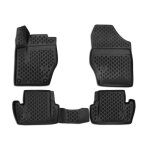 Omac tapis de sol pour citroen ds4 2011 - 2015 en caoutchouc noir