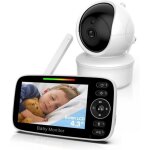 Omesiry babyphone camra bb moniteur vido avec 4. 3? pouces camra bb  distance pan - tilt - zoom ...
