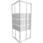 Ondee - fa�ade missi - fa�ade acc�s dangle 80x185cm - verre tremp� - finitions blanc