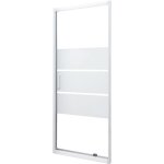 Ondee - fa�ade missi - fa�ade pivotante 70x185x04cm - verre tremp� - finitions blanc