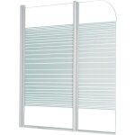 Ondee - pare - baignoire dakla - paroi 120x140x04cm - verre tremp - finition blanc