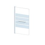 Ondee - pare - baignoire shiva - paroi 85x140x05cm - verre trempé sér. - finitions blanc Ondee - pare - baignoire shiva - paroi 85x140x05cm - verre trempé sér. - finitions blanc