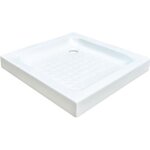 Ondee - receveur cera - picots antidérapants - 70x70x9cm - grès - blanc Ondee - receveur cera - picots antidérapants - 70x70x9cm - grès - blanc