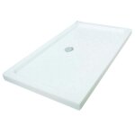 Ondee zen receveur de douche cera 2 - 100 x 70 cm - cramique - blanc