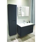 Ondee zen colonne de salle de bain � suspendre 2doo - l40cm - noir - livr� mont�