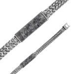 One man show - bracelet acier et jaspe (318475g) - homme