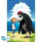 Poster - gb eye - shanks & luffy (one piece) - 915 x 61 cm - papier brillant 170 g / m� - certifi� fsc ...