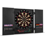 Oneconcept dartmaster 180 jeu de flchettes automate embouts souples noir