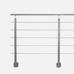 Kit garde - corps aluminium gris karako 2m pose lat�rale opalu kordo