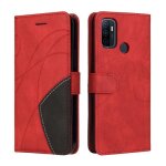 Pour oppo a53 - oppo a53s 6. 5 rouge conception de portefeuille magnétique flip etui en cuir housse style ... Pour oppo a53 - oppo a53s 6. 5 rouge conception de portefeuille magnétique flip etui en cuir housse style ...