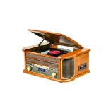 Optex platine vinyle vintage bois vernis 1 port usb rtro tourne disque