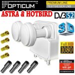 Opticum lnb monoblock twin 01db full hd 3d astra Opticum lnb monoblock twin 01db full hd 3d astra